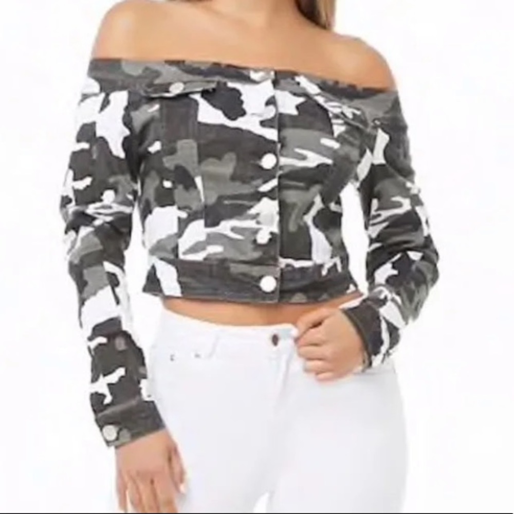 camo jacket denim (second picture shows actual)
